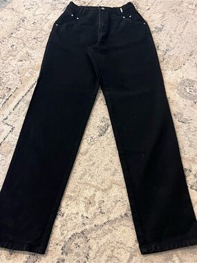 Vtg Rockies Rocky Mountain Jeans 13/14 Tall Black High Rise Bareback Western 90s